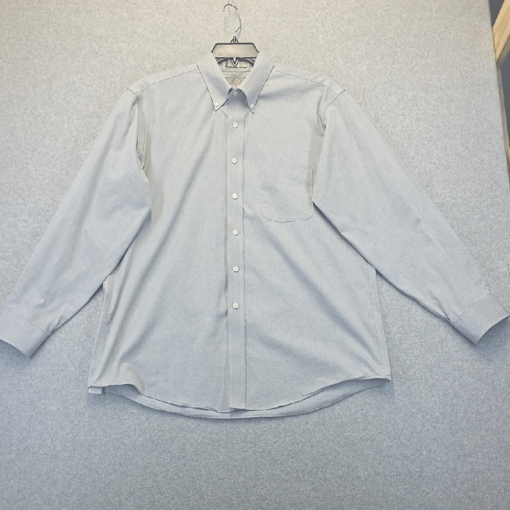 Stafford Men’s Light Gray Dress Shirt 17 35 Wrinkle Free